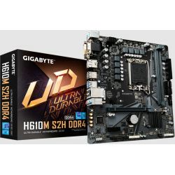 GigaByte MB H610M S2H DDR4 1.3, S.1700, DDR4/3200, PCIe 4.0, SATA3, M.2, G-LAN, VGA/HDMI/DVI-D/DP, USB3.2, 7.1ch., mATX