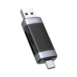 Orico čitač memorijskih kartica 2-u-1 USB 3.0/USB-C, TF/SD (ORICO-CD2D-AC3-BK-BP)
