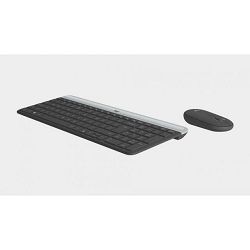 Logitech MK470 Slim bežična tipkovnica+miš, USB, crna (920-009264)