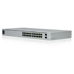 Ubiquiti UniFi Managed 24-port Gigabit Switch, 16-port PoE+, 2×SFP, Rackmount, 95W (USW-24-PoE Gen2)