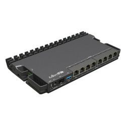 Mikrotik RouterBOARD RB5009UPr+S+IN, ARMv8 CPU, 1GB DDR4 RAM, 1GB NAND, 1×2.5Gbit LAN, 7×1Gbit LAN, 802.3af/at PoE-out/-in, 1xSFP+, RouterOS L5, metalno desktop kučište, PSU