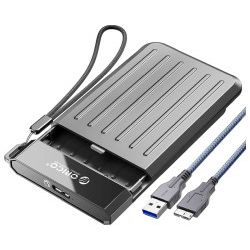 Orico vanjsko kućište 2.5" SATA HDD/SSD, do 9.5 mm, tool free, USB3.1 Gen1, sivo (ORICO-M25C3-GY-EP)