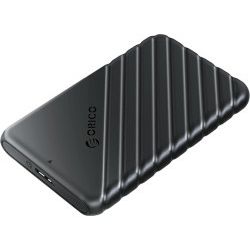 Orico vanjsko kućište 2.5" SATA HDD/SSD, do 9.5 mm, tool free, USB3.0, crno (ORICO-25PW1-U3-BK-EP)