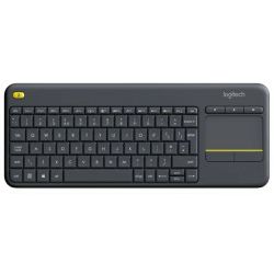 Logitech K400 Plus bežična tipkovnica + touchpad, USB, crna (920-008385)