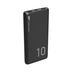 Silicon Power punjač Powerbank GP15, 10000mAh, 10.5W, 2×USB-A/1×USB-C/Micro USB, crni