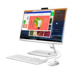 Lenovo IdeaCentre 3 23.8" FHD AIO, AMD R3 5425U 8GB DDR4, 512GB SSD, Radeon, DVDRW, WiFi/BT, tipk/miš + Win 11 Pro, bijeli (F0G100LHSC+W11P)