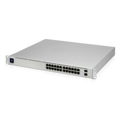 Ubiquiti UniFi Managed 24-port Gigabit L3 Switch, 16-port PoE+, 8-port PoE++, 2×10G SFP+, Rackmount, 400W (USW-PRO-24-PoE-Gen2)