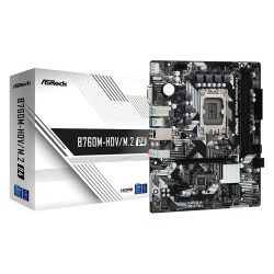 ASRock MB B760M-HDV/M.2, S.1700, DDR4/5333MHz(OC), PCIe 4.0, G-LAN, VGA/DP/HDMI, mATX