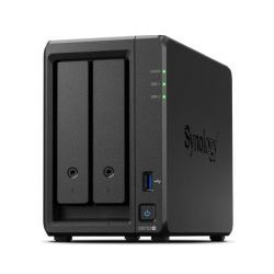 Synology DS723+ DiskStation 2-bay All-in-1 NAS server, 2.5"/3.5" HDD/SSD podrška, Hot Swappable HDD, Wake on LAN/WAN, 2GB, 2×G-LAN, USB3.2 Gen 1/eSATA