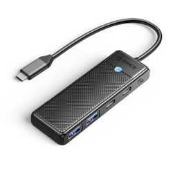 Orico PW 4-portni USB 3.0 Hub Tip-C, crni (ORICO-PAPW2AC-C3-015-BK-BP)