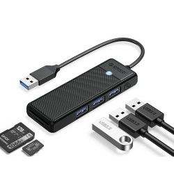 ORICO PW 4-Portni USB 3.0 Hub,Tip-A, crni (ORICO-PAPW3AT-U3-015-BK-BP)