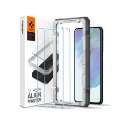 Spigen Glas.tR AlignMaster, zaštitno staklo za ekran telefona, 2 kom + okvir za instalaciju - Samsung Galaxy S21 FE 5G