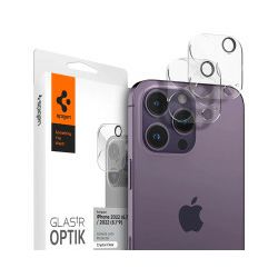 Spigen Glass Optik, zaštitno staklo za kameru telefona, 2 kom, prozirno - iPhone 14 Pro/iPhone 14 Pro Max (AGL05228)