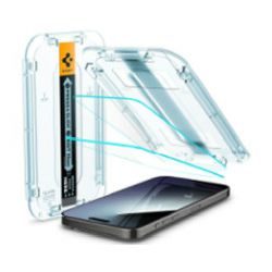 Spigen Glass tR EZ Fit, transparency, zaštitno staklo za telefon, 2 kom - iPhone 15 Pro Max (AGL06872)