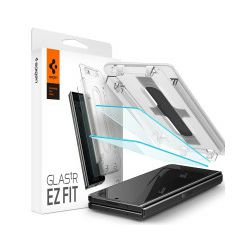 Spigen Glass tR EZ Fit, Transparency, zaštitno staklo za ekran telefona, 2 kom + okvir za instalaciju - Samsung Galaxy Z Fold5 (AGL06523)