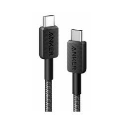 Anker 322 pleteni kabel USB-A na USB-C, 1.8m, crni, A81H6G11