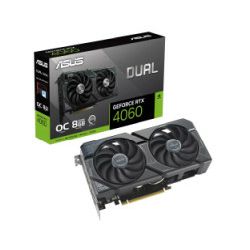 Asus DUAL GeForce RTX4060 OC Edition 8GB, GDDR6/128-bit, PCIe 4.0, 3×DP/1×HDMI