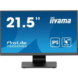 IIYAMA 22" T2252MSC-B2 (21.5") 1920×1080 IPS LED, PCAP 10P Touchscreen, 5ms, HDMI/DP, zvučnici, crni