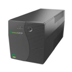 Elsist UPS NemoLED 160 1600VA/600W, Line-Interactive, 4×Schuko, 2x 12V/7Ah, 10min. autonomija