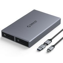 Orico kućište za SSD dvostruko, Thermal fin, 2x M.2 NVMe, USB 3.2 Gen2 protokol, do 1000 MB/S