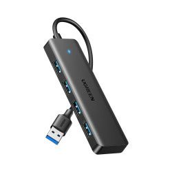 UGREEN 4-portni USB-A HUB 4xUSB-A 3.0, sivi