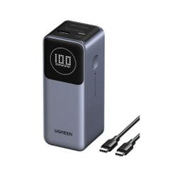 UGREEN Nexode prijenosni punjač (Powerbank) 12000mAh, 100W brzo punjenje, 1×USB-A/2×USB-C, PD3.0/QC3.0, sivi