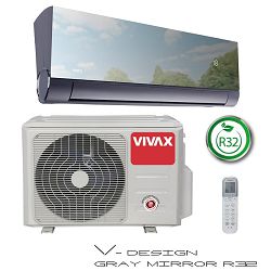 Klima uređaj VIVAX ACP-12CH35AEVIs R32, Inverter, 3.52/3,81 kW, energetski razred A++/A+, Gray Mirror ACP-12CH35AEVIs