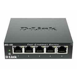 D-LINK 5-port 10/100 Housing Switch DES-105/E