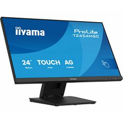 IIYAMA T2454MSC-B3AG Touchscreen FHD (1920x1080) IPS 16:9, 300 cd/m2, 4ms, 1000:1, HDMI, DP, USB-Ax2, InCell PCAP 10 point touch, zvučnici, AG, 