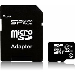 Silicon Power Elite Micro SDHC 32GB Class 10 + adapter memorijska kartica