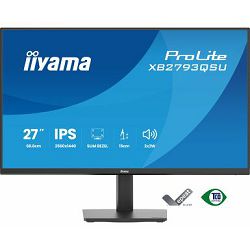IIYAMA 27" XB2793QSU-B1 QHD (2560x1440) IPS 16:9, Pivot, 350 cd/m2, 1000:1, 1ms, HDMI, DP, USBx2, zvučnici