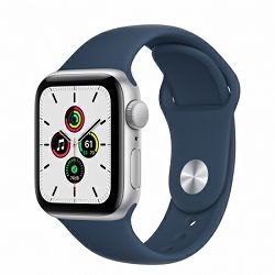 Pametni sat Apple Watch SE (V2) GPS, 40mm Silver Aluminium Case with Abyss Blue Sport Band - Regular mkny3vr/a