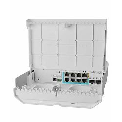 Mikrotik Cloud Smart Switch CSS610-1Gi-7R-2S+OUT, 8×10/100/1000 Ethernet ports, 7x 1G PoE-in, 1G PoE-out, SwOS