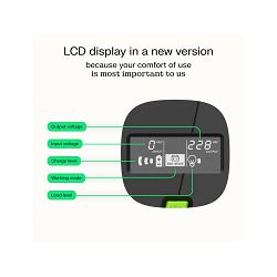 Green Cell UPS (UPSLM1200) 2000VA/1200W, Modified sine wave, Line Interactive AVR, LCD