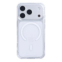 Rixus Anti-Burst Case With MagSafe Compatible For Apple iPhone 17 Pro, 18 Pro Transparent