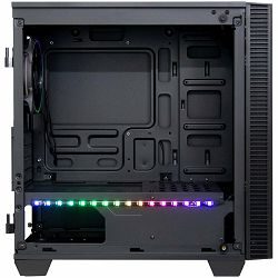 Chassis INTER-TECH X-608 INFINITY MICRO, microATX, RGB, Front and Side Tempered Glass, w/o PSU