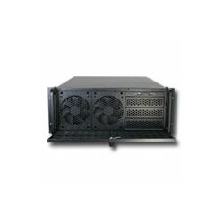 Chassis INTER-TECH IPC 4U-4129L, 4U Rack-Mountable, 1x ATX, 7 slots, USB2.0, Aluminium, PSU optional, Air Filters, With Door, Black