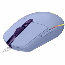 LOGITECH G102 LIGHTSYNC Corded Gaming Mouse - LILAC - USB - EER