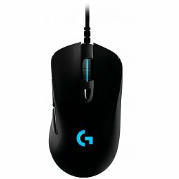 LOGITECH G403 HERO LIGHTSYNC Corded Gaming Mouse - BLACK - USB - EER2