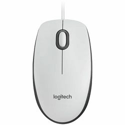 LOGITECH M100 Corded Mouse-WHITE
