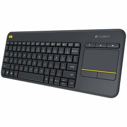 LOGITECH Wireless Touch Keyboard K400 Plus - EMEA - Croatian layout - Black