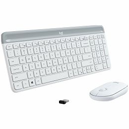 LOGITECH Slim Wireless Keyboard and Mouse Combo MK470-OFFWHITE- Croatian