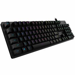 LOGITECH G512 Corded LIGHTSYNC Mechanical Gaming Keyboard - CARBON - US INTL - USB - TACTILE