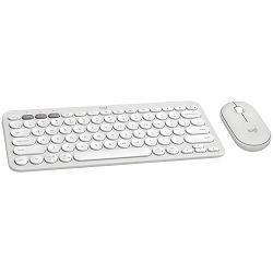 LOGITECH Pebble 2 Bluetooth Keyboard Combo - TONAL WHITE - US INTL