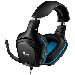 LOGITECH G432 Wired Gaming Headset 7.1 - LEATHERETTE - BLACK/BLUE - USB