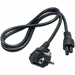 Power cable for notebook Akyga AK-NB-08A clover IEC C5 CEE 7/7 250V/50Hz 1m
