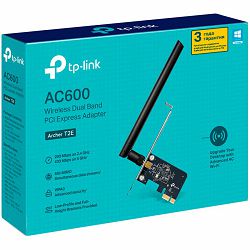 AC600 Dual Band Wi-Fi PCI Express AdapterSPEED: 433 Mbps at 5 GHz + 200 Mbps at 2.4 GHzSPEC: 1× High Gain External Antennas