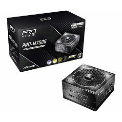 ASRock PSU PRO Series PRO-M750G, 750W, 80 Gold, Modular