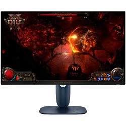 Monitor Alienware AW2725DM 27", 2560x1440, QHD, 180Hz, IPS Antiglare, 16:9, 1000:1, 400 cd/m2, NVIDIA G-SYNC + AMD FreeSync, 1ms, 178/178, 2xDP, HDMI, 2xUSB 3.2, USB-B, Tilt, Swivel, Pivot, Height Adj