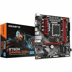 GIGABYTE Mainboard Desktop B760M GAMING DDR4 (LGA1700, 2xDDR4, 1xD-Sub, 1xHDMI, 1xDP, 2.5GLAN, 1x PCI Express x16 4.0, 1x PCI Express x1 3.0, 2xM.2, 4xSATA3, 1x USB Type-C, 5x USB 3.2 Gen1, 6x USB 2.0